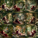 Summer Santa Background Bundle
