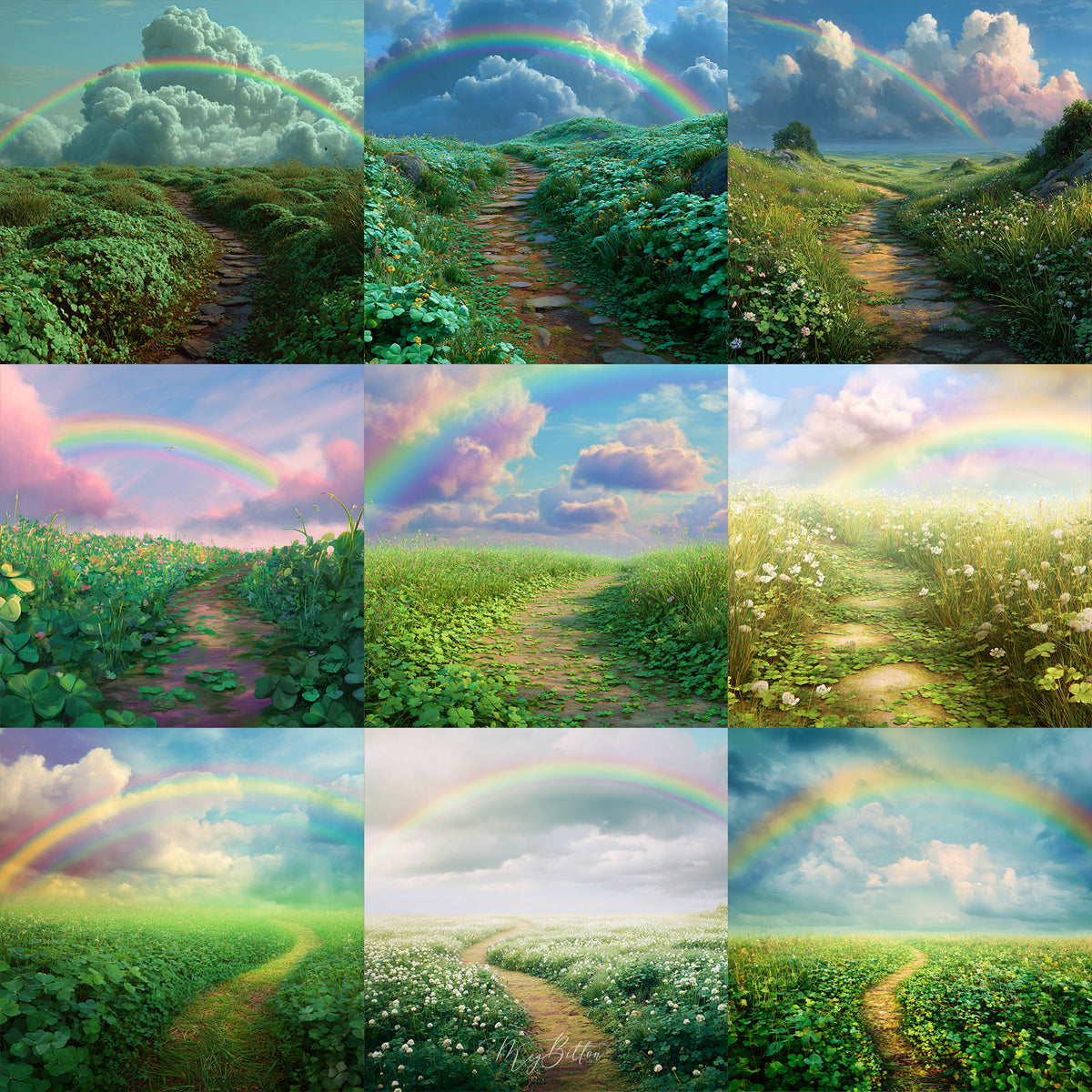 Ultimate Shamrock Path Background Bundle