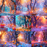 Ultimate Candy Corn Forest Background Bundle