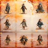Magical Fall Leave Model Overlays